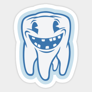 A Semi Toothy Grin Sticker